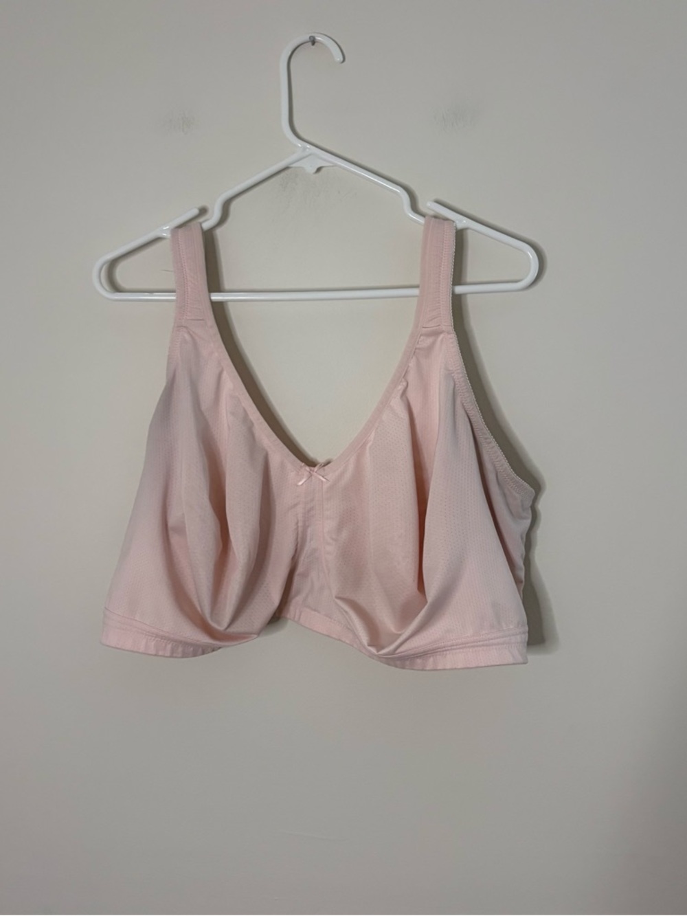 Comfort Choice Womens Pink Bra 52DDD Basic Wirefree
